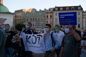 У Кракові вдруге відбулась акція солідарності з білоруським народом [ФОТО] img 1291 300x200