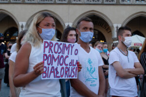 У Кракові вдруге відбулась акція солідарності з білоруським народом [ФОТО] img 1293 300x200
