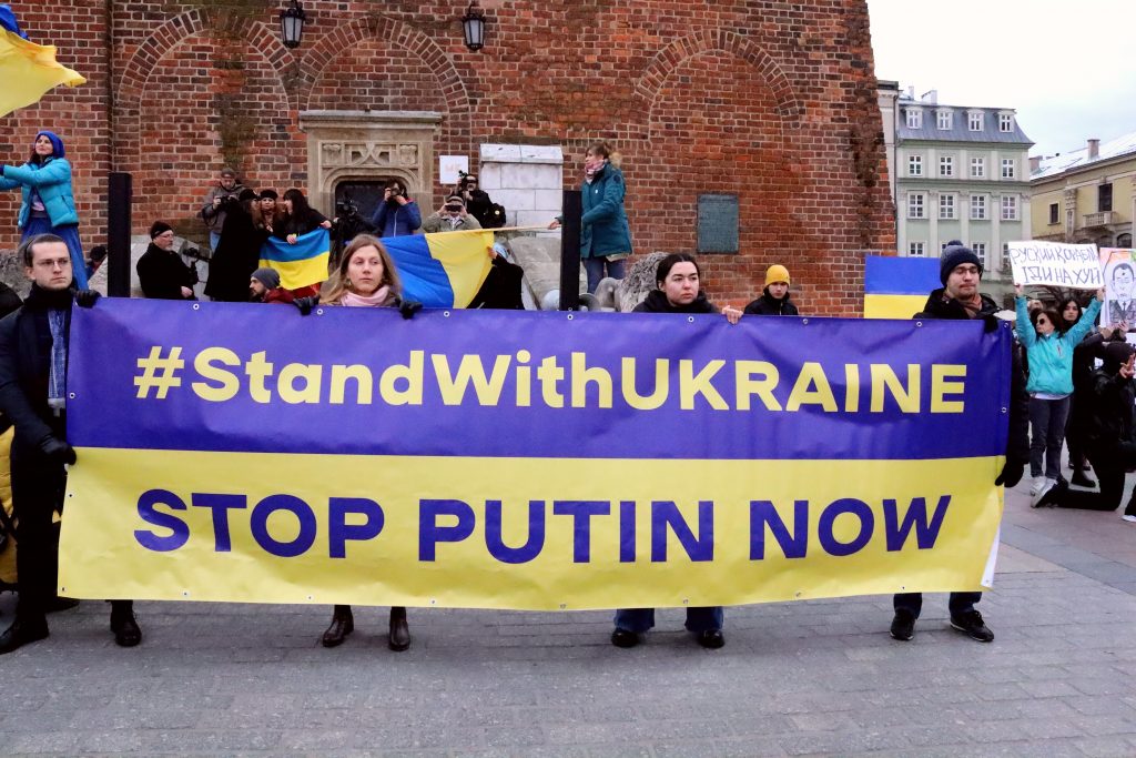 У Кракові відбудеться черговий марш на підтримку України img 20220227 134147 1024x683