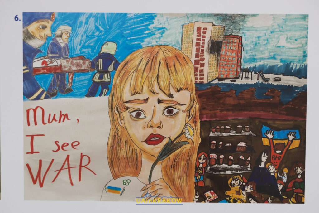 “Війна очима дитини”: у Кракові збирають малюнки до річниці повномасштабного вторгнення  L A UAinKrakow.pl